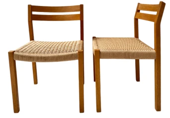 Set of 12 Mid-Century Modern 401 Dining Room Chairs by Niels Otto Møller, 1970s